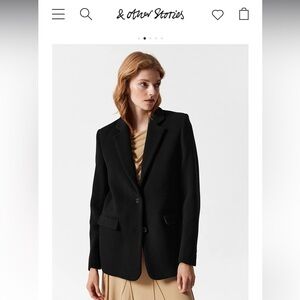 Other Stories Oversized Wool Blazer